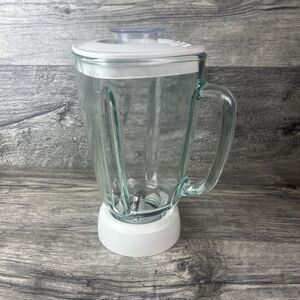 Krups Blender Type 239 243 Replacement Glass Pitcher Collar Lid w/cap Blade 48oz